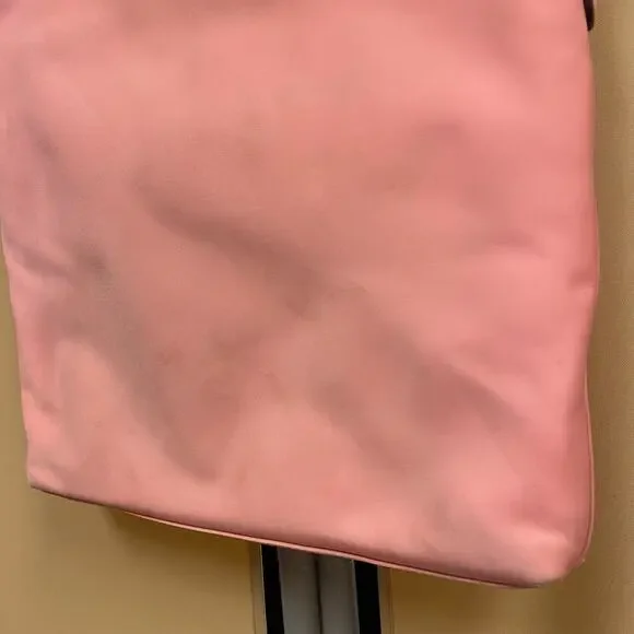 KATE SPADE Jae Flat Nylon Crossbody Bag Pink Leather Strap Exterior Marks - Picture 5 of 12